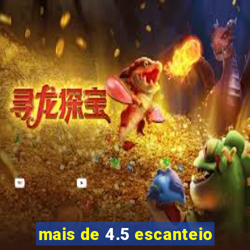 mais de 4.5 escanteio